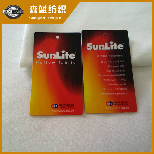 湖北SUNLITE保暖短纖氨綸汗布 Keep warm spun spandex jersey